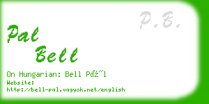 pal bell business card